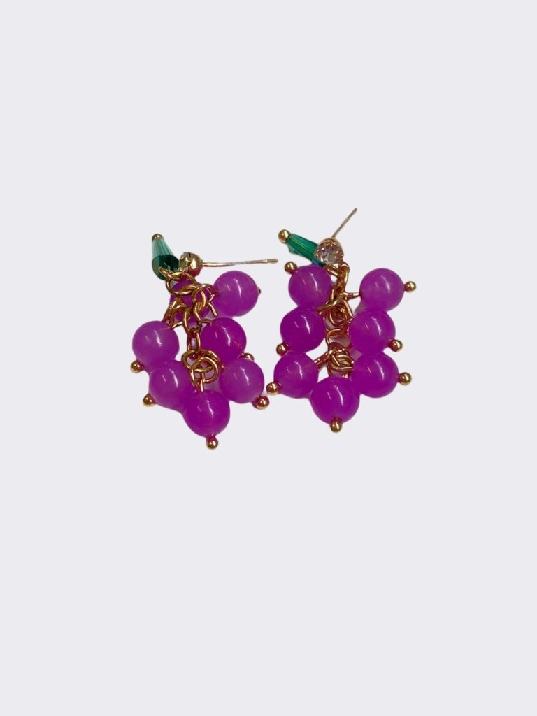Purple Grape Earrings - Shekou Woman New Zealand | Australia
